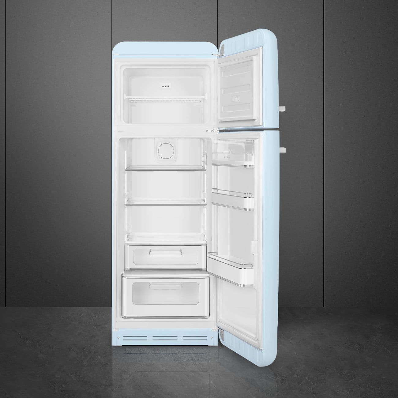 Standgerät Kühlschränke 2-türig, Pastellblau 50's Style Aesthetic - Thumbnail 6