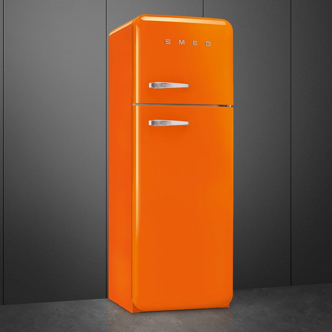 Standgerät Kühlschränke 2-türig, Orange 50's Style Aesthetic - Thumbnail 3