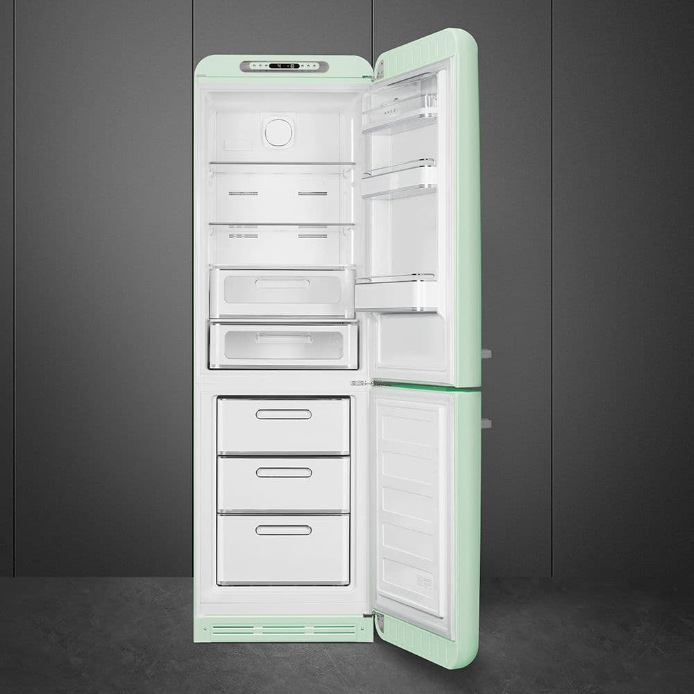 Standgerät Kühlschränke Kühl-/Gefrierkombination, Pastellgrün 50's Style Aesthetic - Thumbnail 10