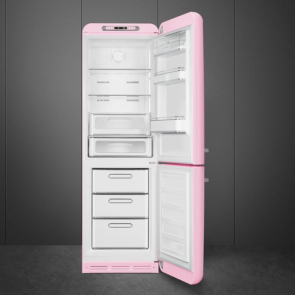 Standgerät Kühlschränke Kühl-/Gefrierkombination, Cadillac Pink 50's Style Aesthetic - Thumbnail 10