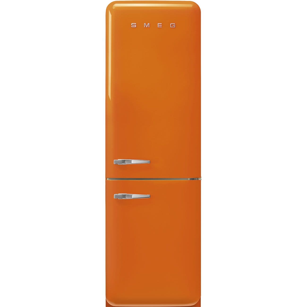 Standgerät Kühlschränke Kühl-/Gefrierkombination, Orange 50's Style Aesthetic - Bild 1