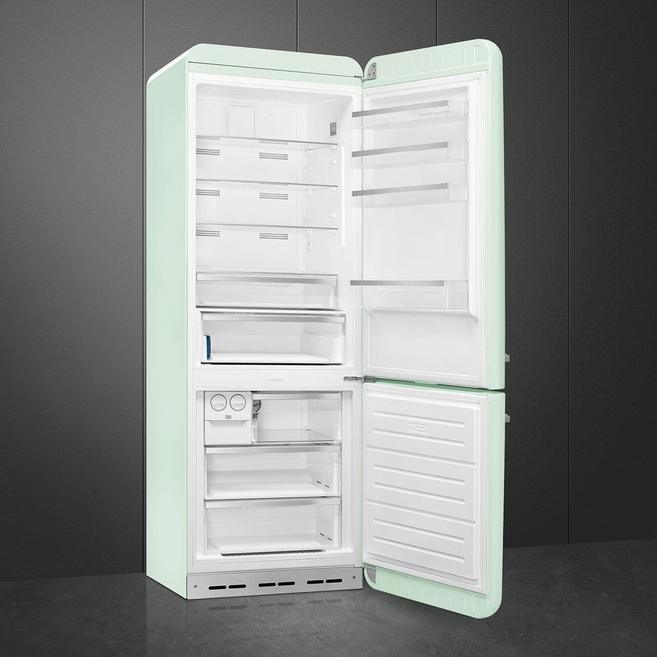 Standgerät Kühlschränke Kühl-/Gefrierkombination, Pastellgrün 50's Style Aesthetic - Thumbnail 5