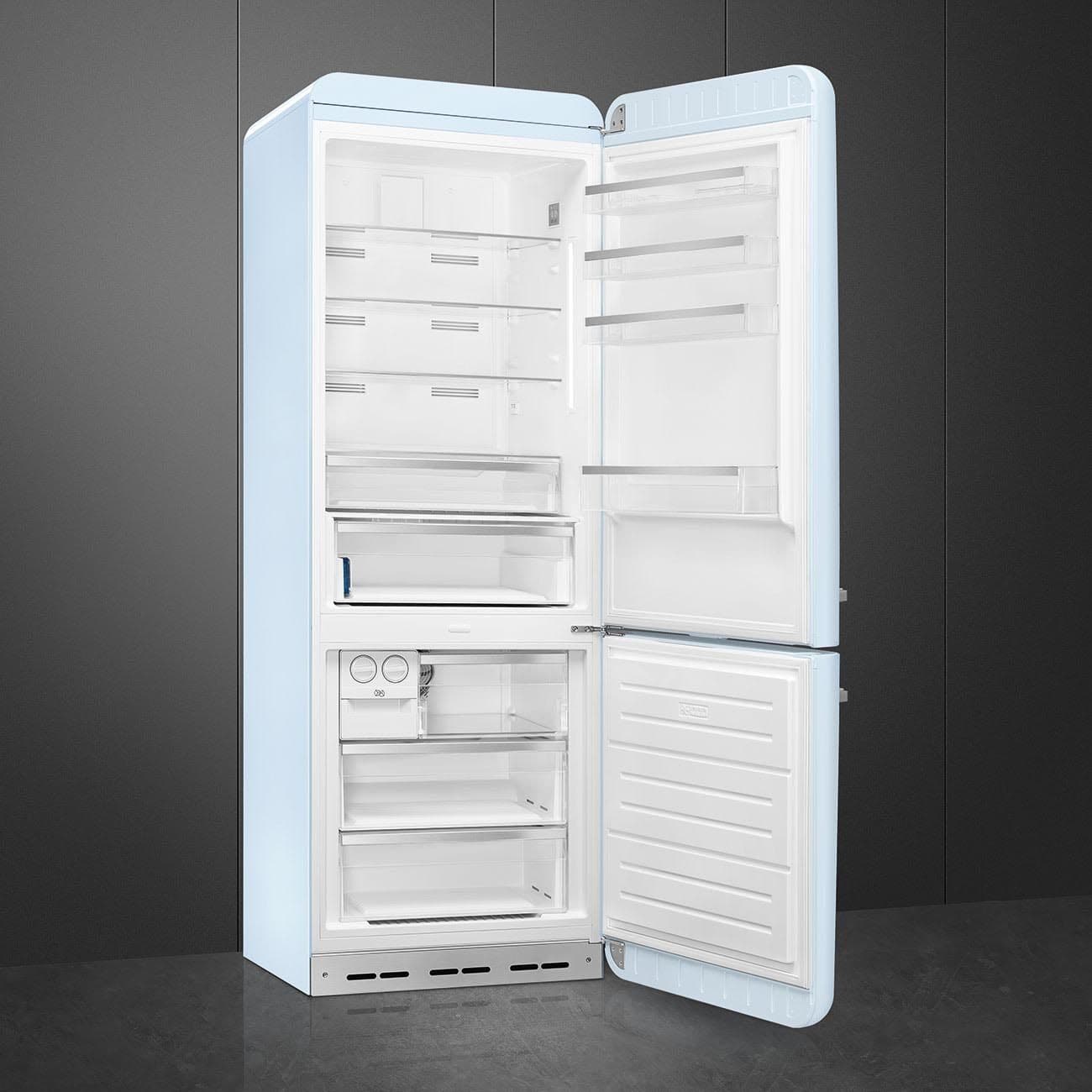Standgerät Kühlschränke Kühl-/Gefrierkombination, Pastellblau 50's Style Aesthetic - Thumbnail 5