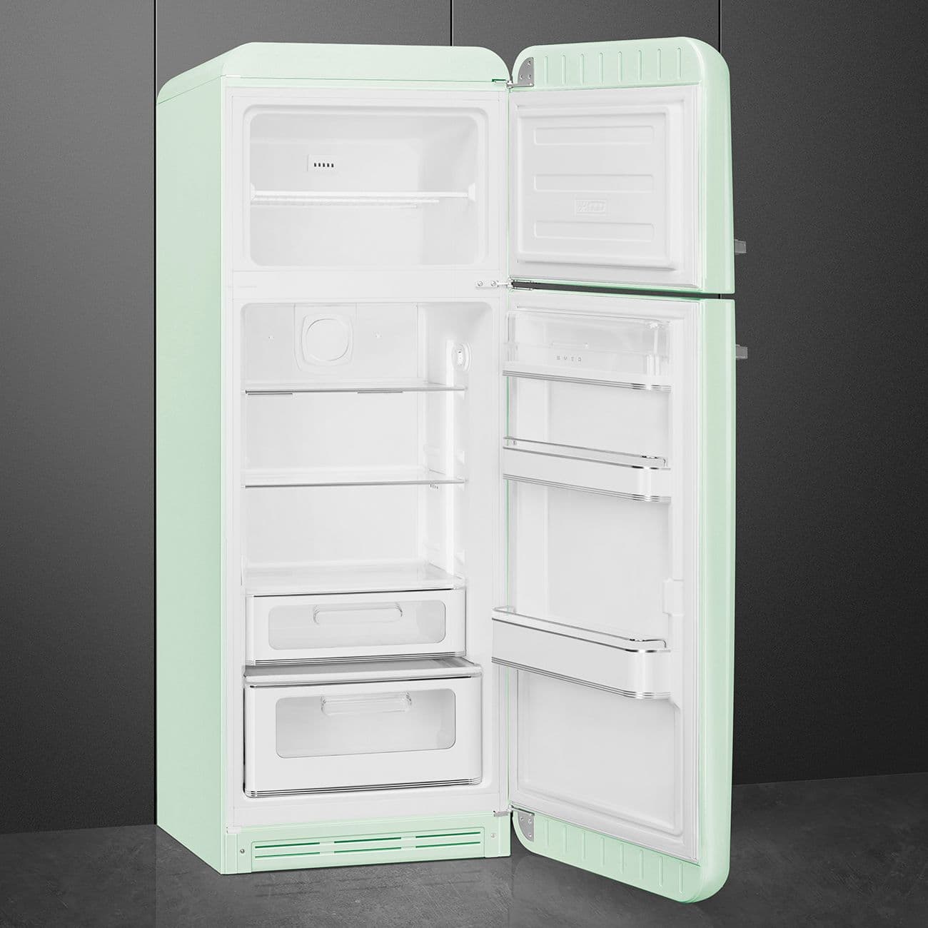 Standgerät Kühlschränke 2-türig, Pastellgrün 50's Style Aesthetic - Thumbnail 2