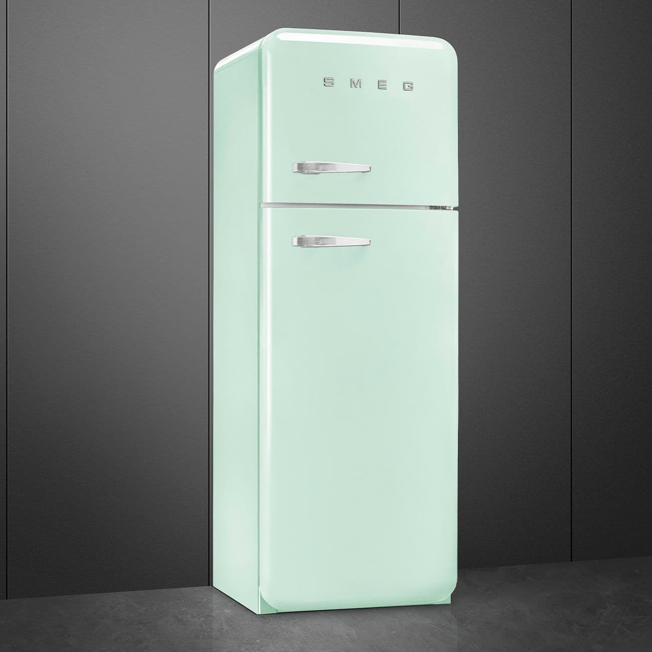 Standgerät Kühlschränke 2-türig, Pastellgrün 50's Style Aesthetic - Thumbnail 3