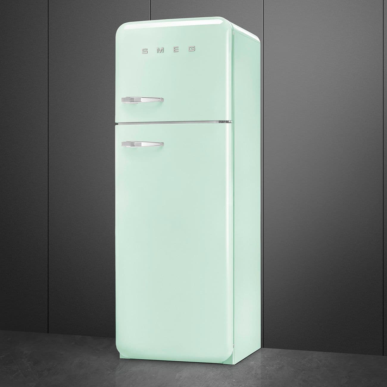 Standgerät Kühlschränke 2-türig, Pastellgrün 50's Style Aesthetic - Thumbnail 4