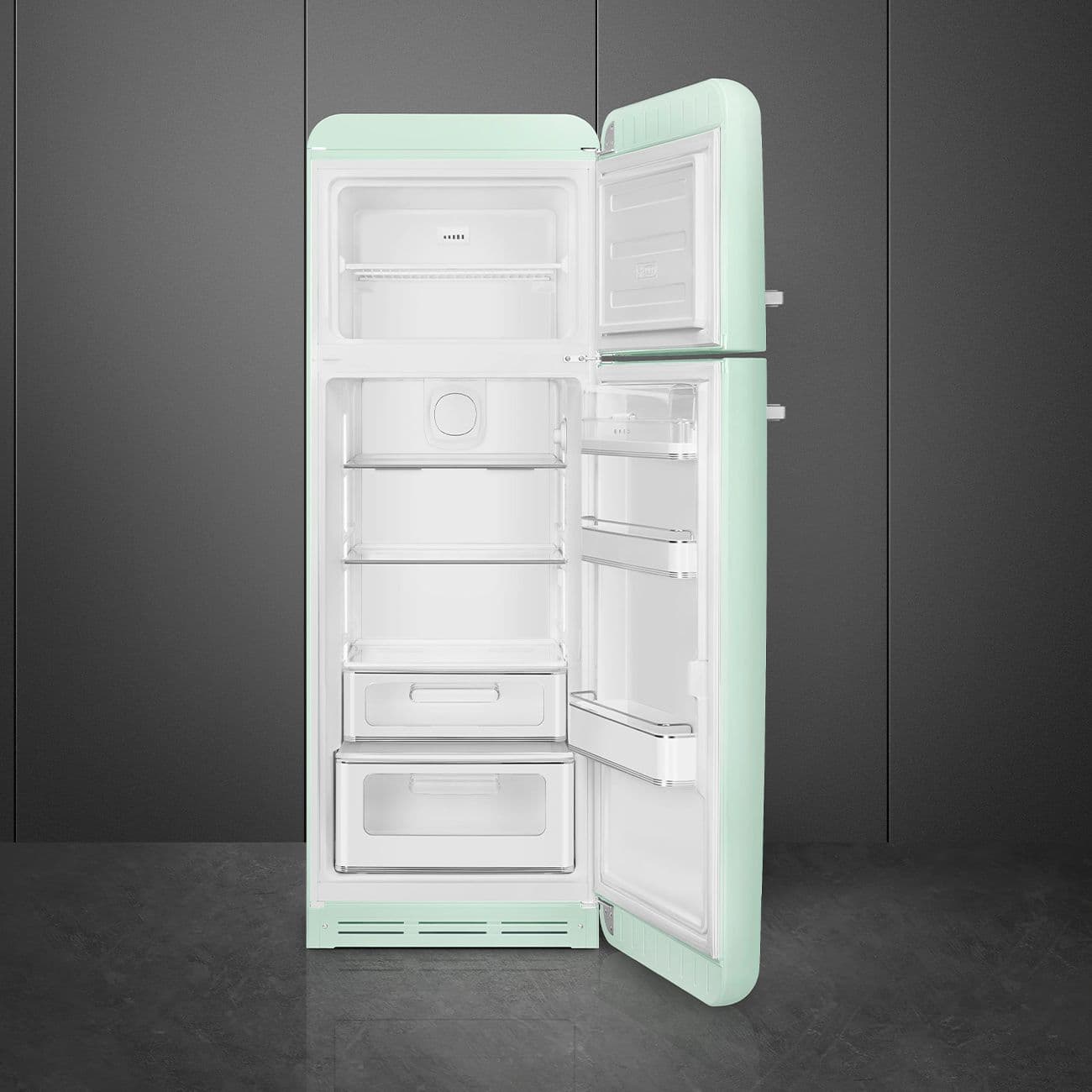 Standgerät Kühlschränke 2-türig, Pastellgrün 50's Style Aesthetic - Thumbnail 6