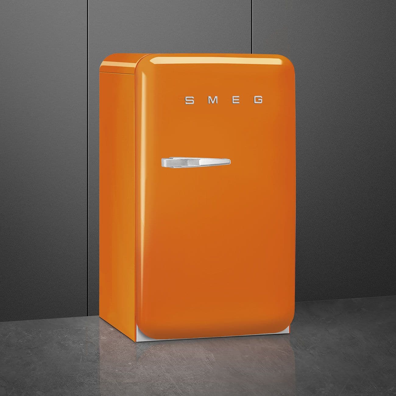 Standgerät Kühlschränke 1-türig, Orange 50's Style Aesthetic - Thumbnail 3