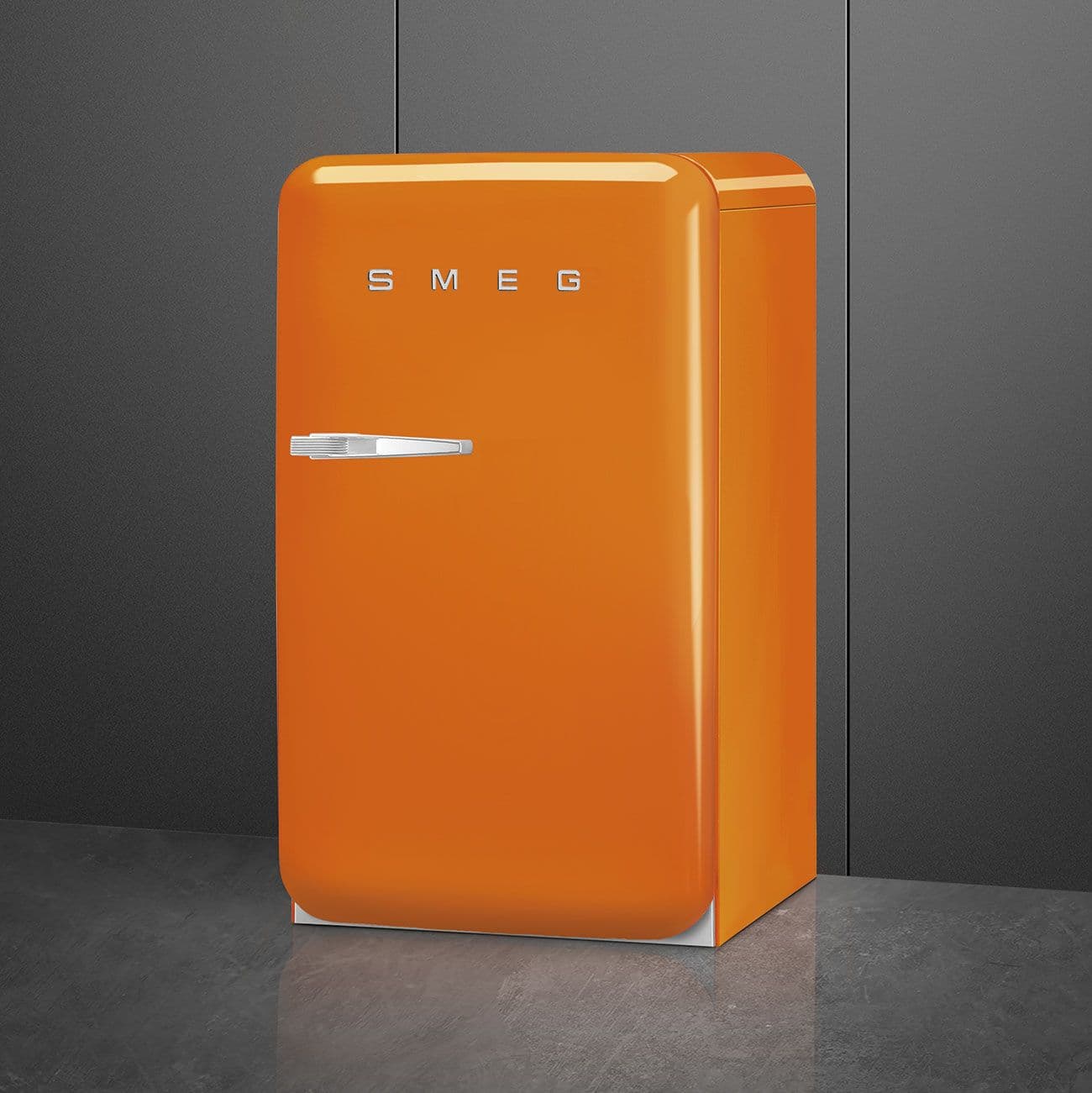 Standgerät Kühlschränke 1-türig, Orange 50's Style Aesthetic - Thumbnail 4
