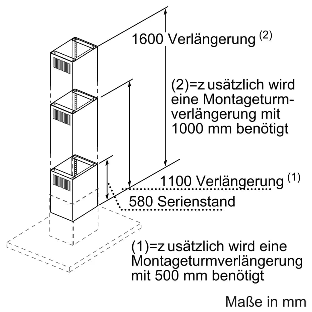 Kaminverlängerung 1600 mm Edelstahl - Thumbnail 3