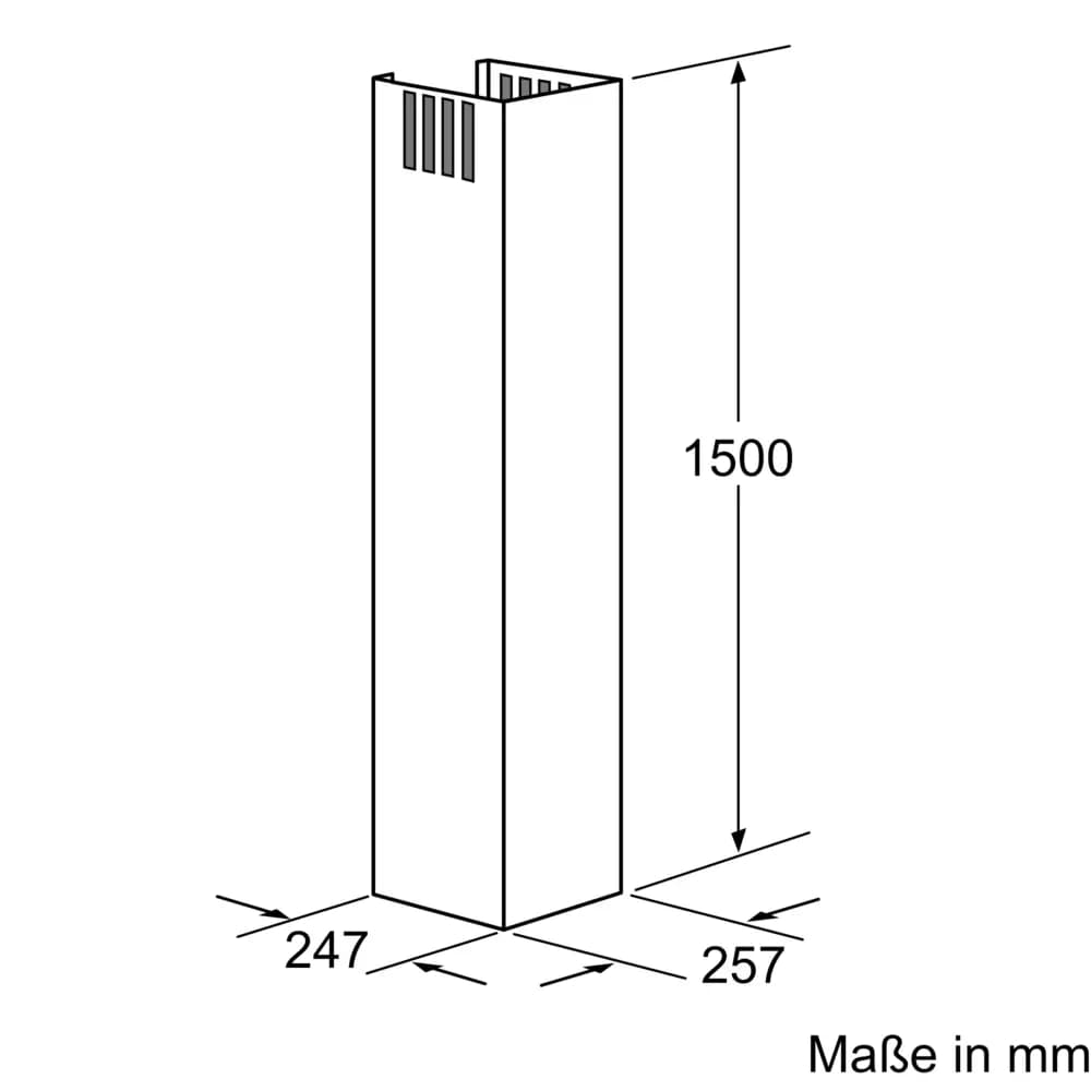 Kaminverlängerung 1500 mm Edelstahl - Thumbnail 2