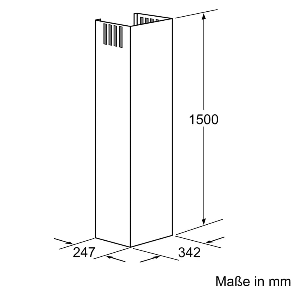 Kaminverlängerung 1500 mm Edelstahl - Thumbnail 3