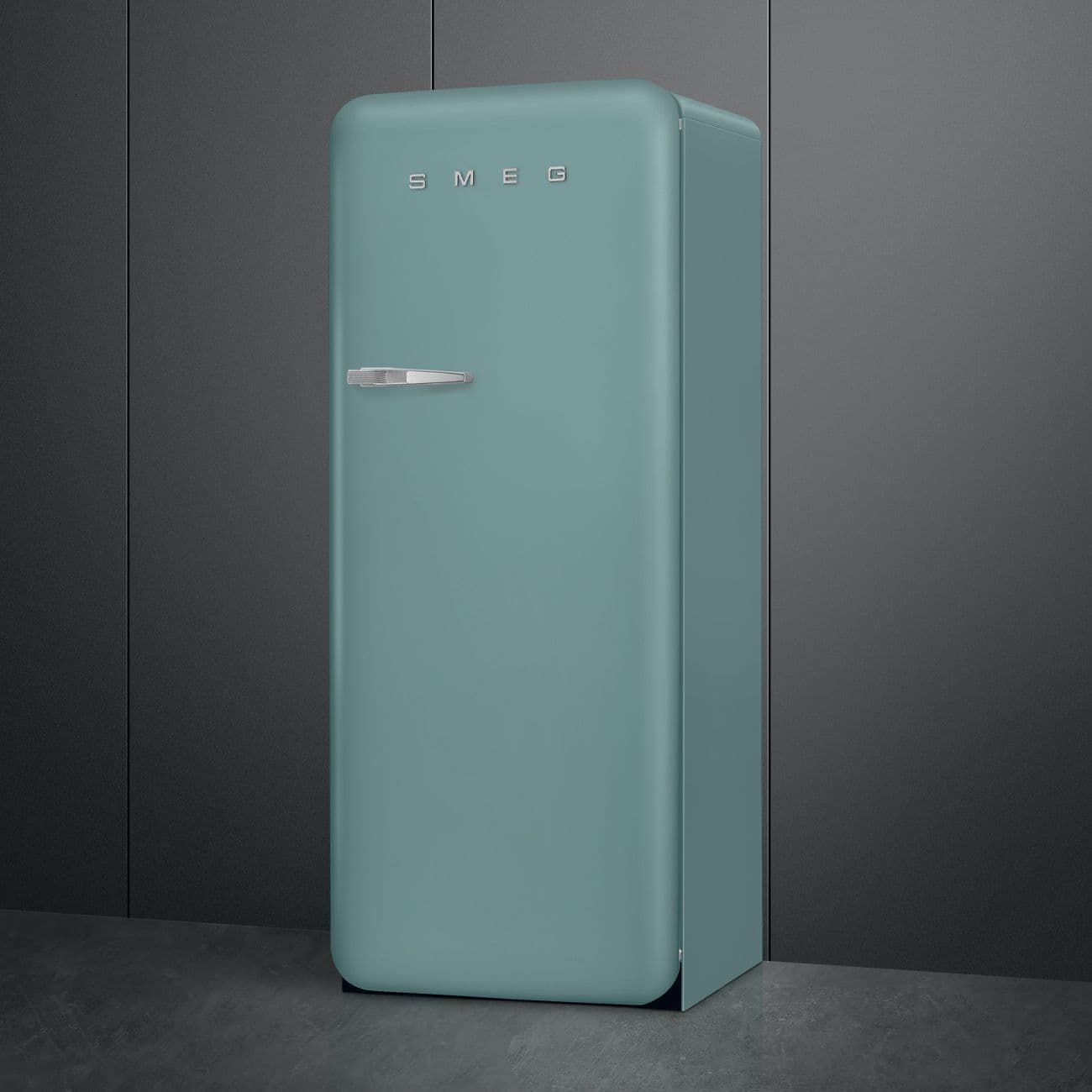 Standgerät Kühlschränke 1-türig, Emerald Green 50's Style Aesthetic - Thumbnail 3