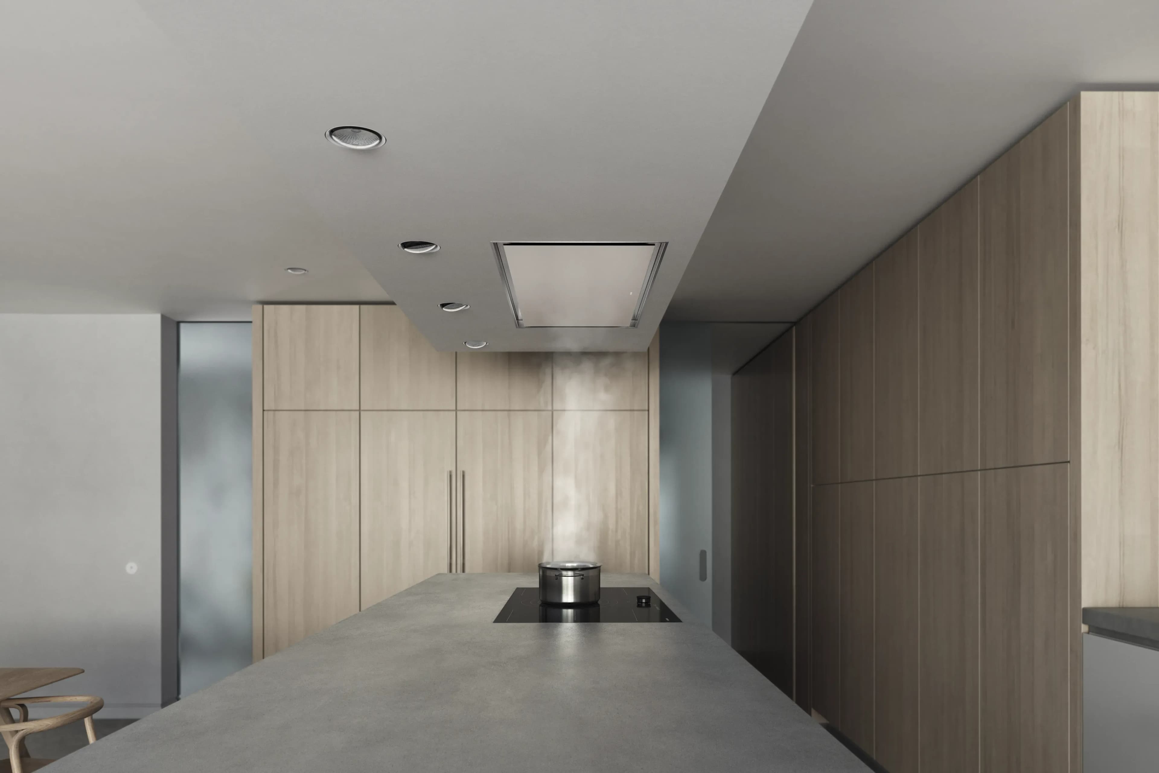 Serie 200 Deckenlüftung 120 cm Gaggenau Hellbronze - Thumbnail 3