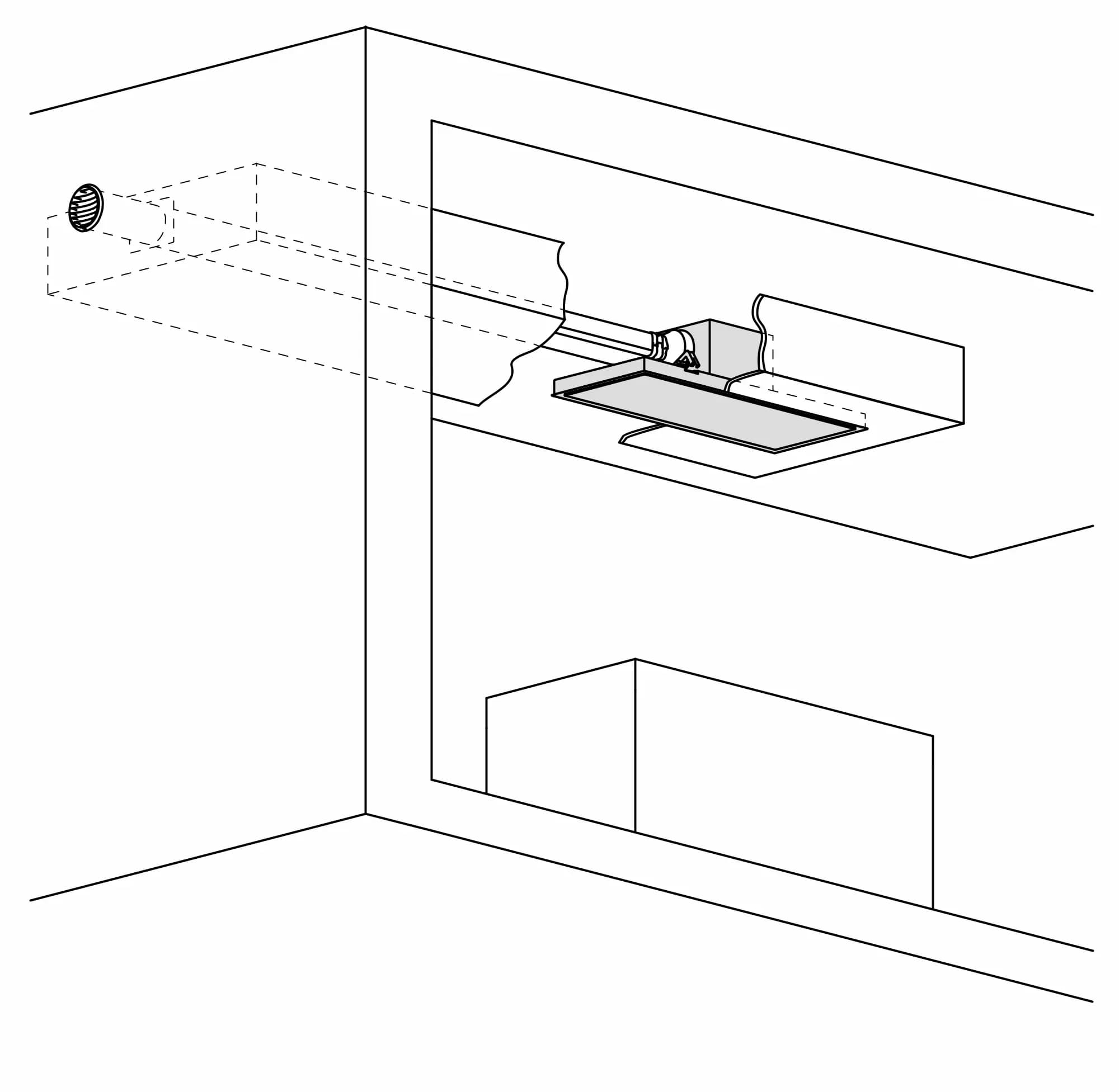 Serie 200 Deckenlüftung 120 cm Gaggenau Hellbronze - Thumbnail 9