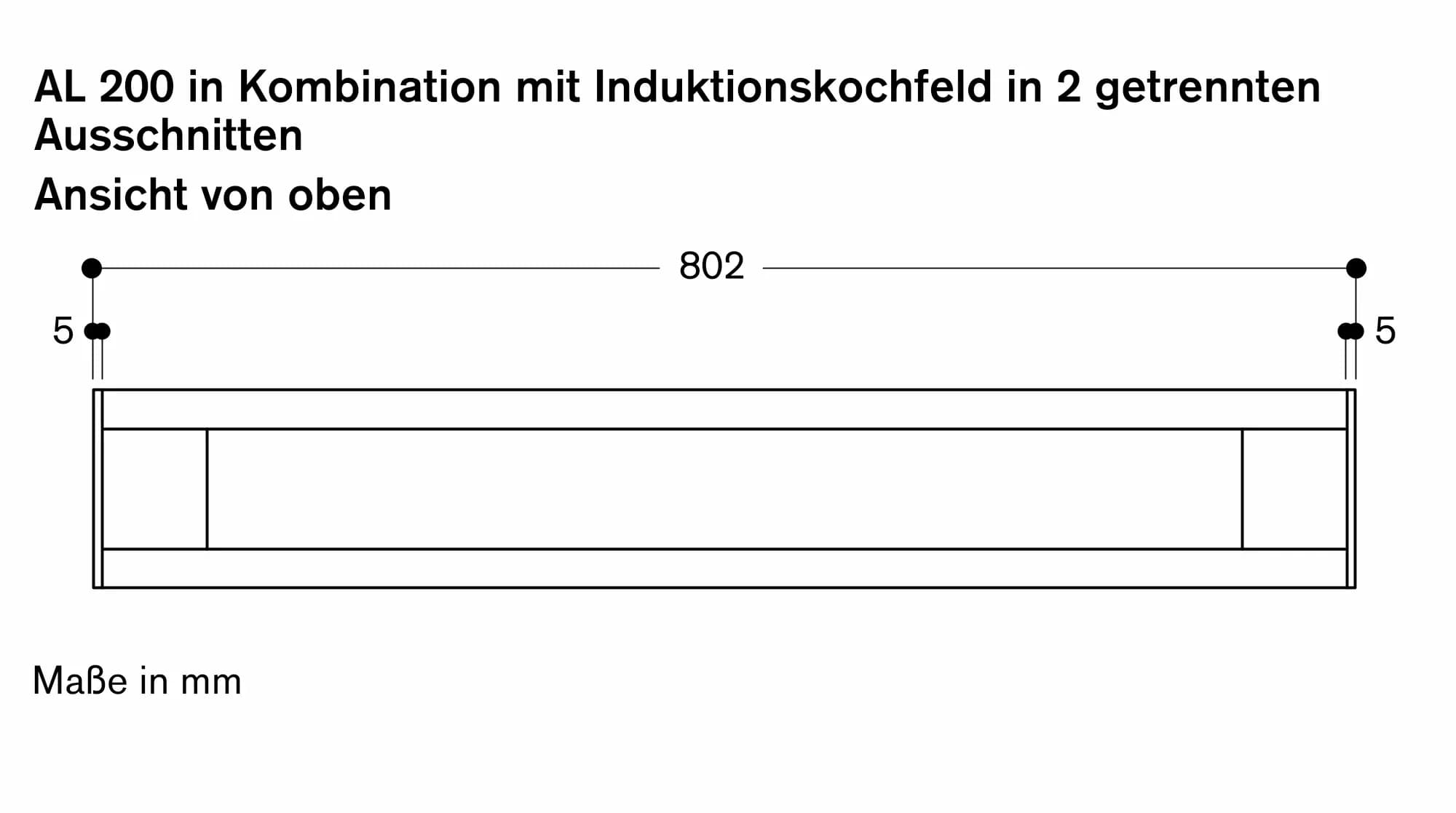 Serie 200 Tischlüftung 80 cm flächenbündiger Einbau - Thumbnail 13