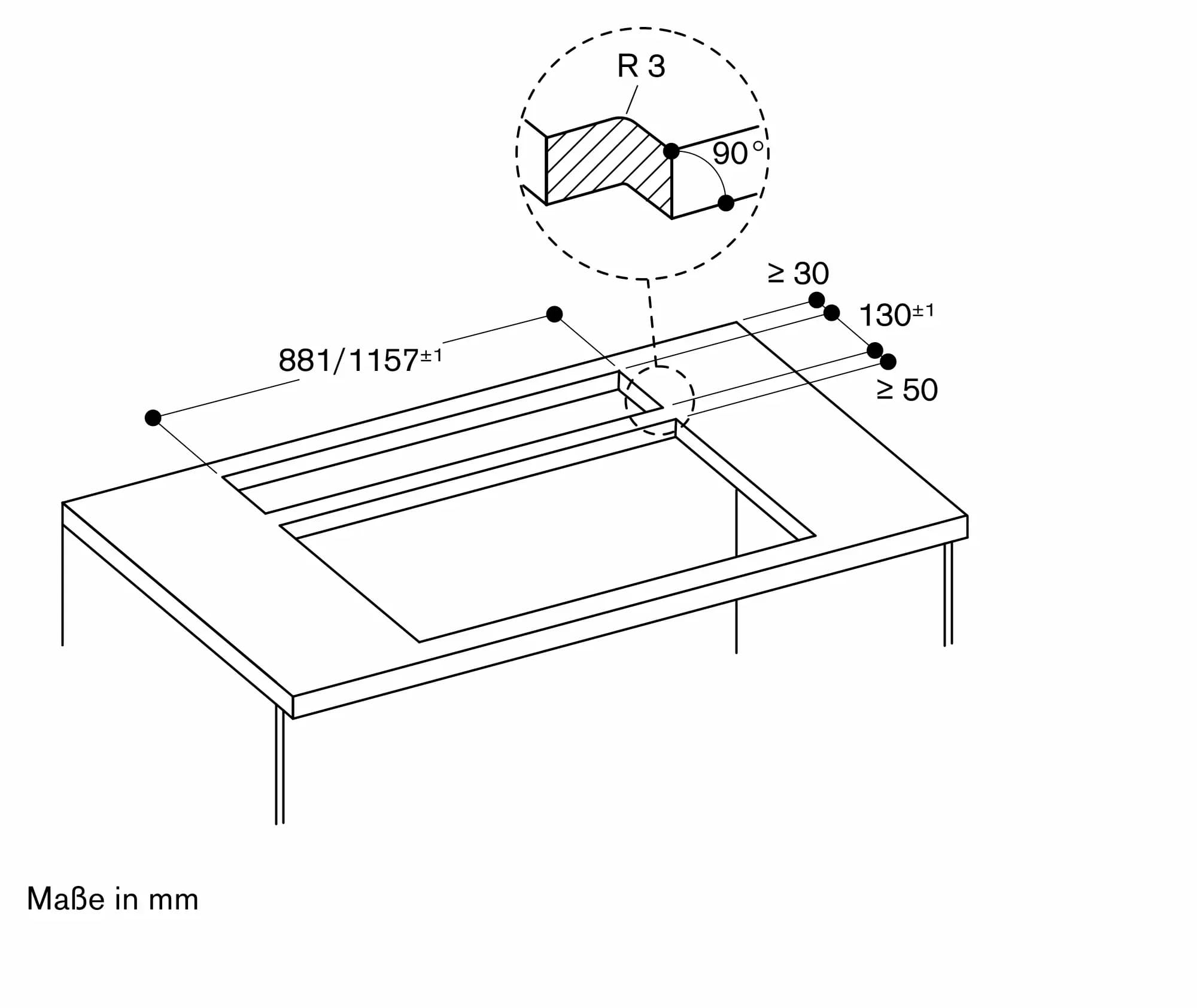 Serie 400 Tischlüftung 120 cm Edelstahl - Thumbnail 11