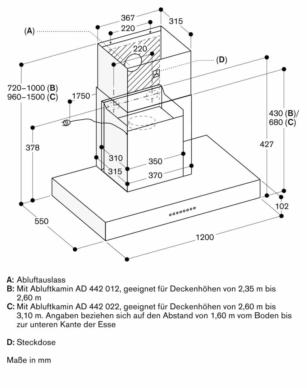 Serie 400 Wandesse 120 cm Edelstahl - Thumbnail 8