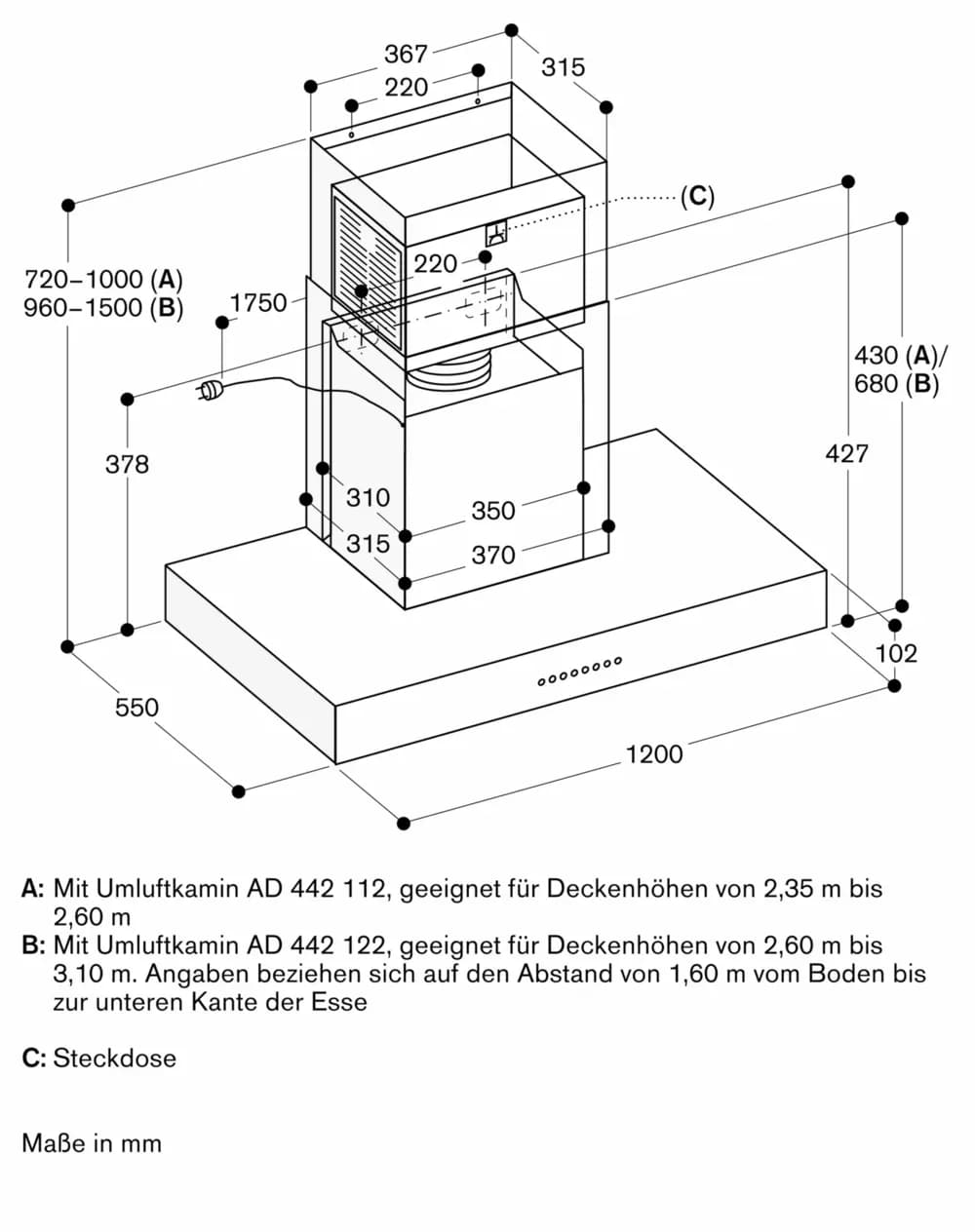 Serie 400 Wandesse 120 cm Edelstahl - Thumbnail 9