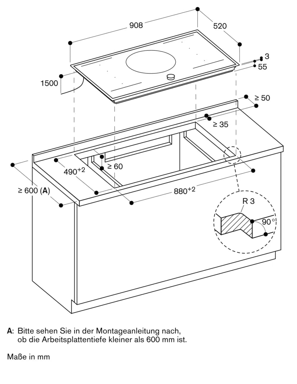 Serie 200 Flex-Induktionskochfeld 90 cm - Thumbnail 3