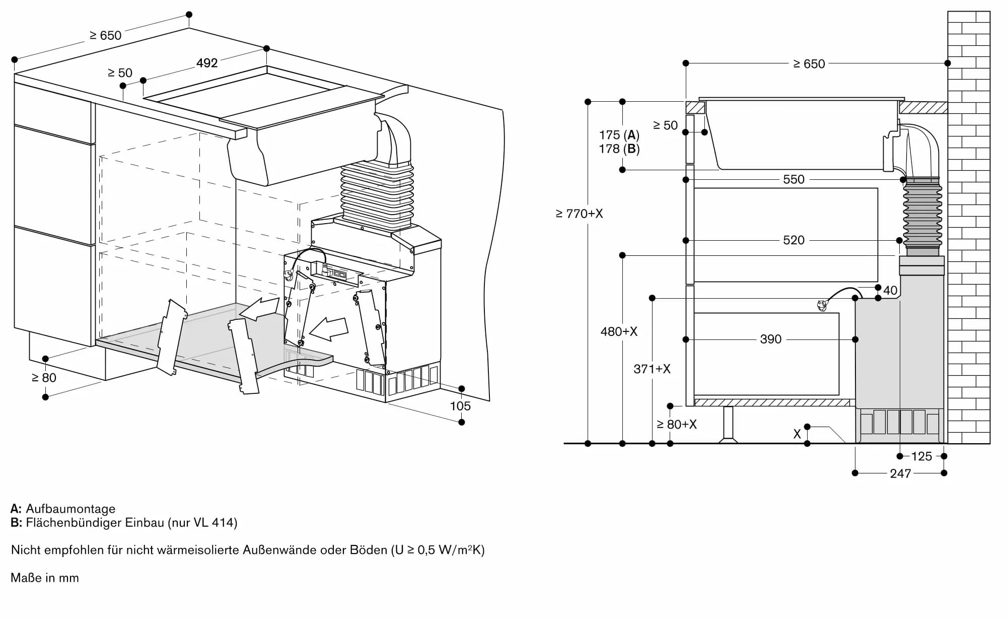 Serie 200 Vario Muldenlüftung 15 cm Schwarz - Thumbnail 9