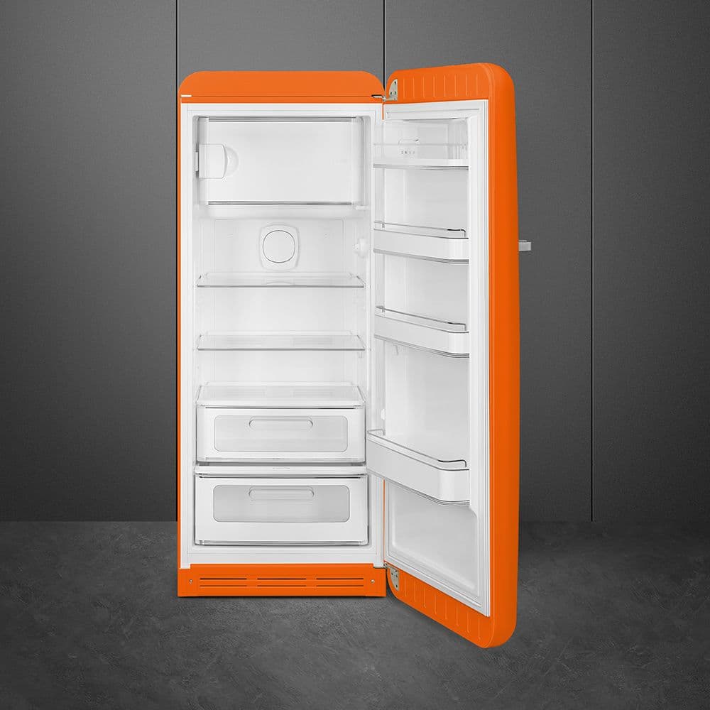 Standgerät Kühlschränke 1-türig, Orange 50's Style Aesthetic - Thumbnail 8