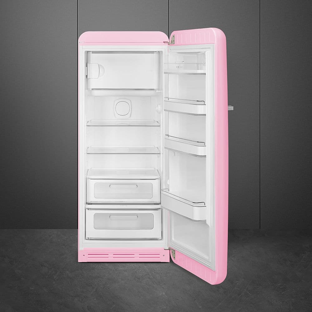 Standgerät Kühlschränke 1-türig, Cadillac Pink 50's Style Aesthetic - Thumbnail 8