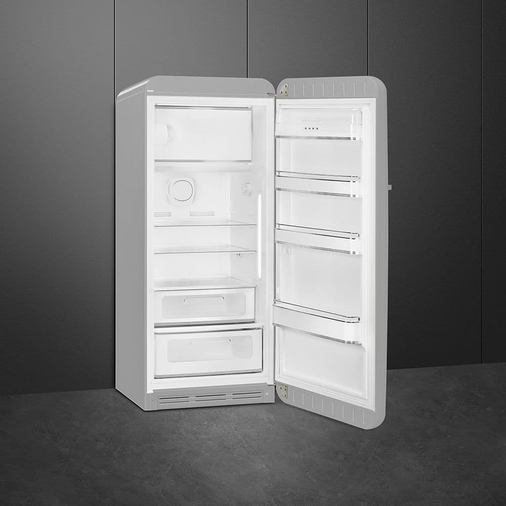 Standgerät Kühlschränke 1-türig, Silber 50's Style Aesthetic - Thumbnail 8