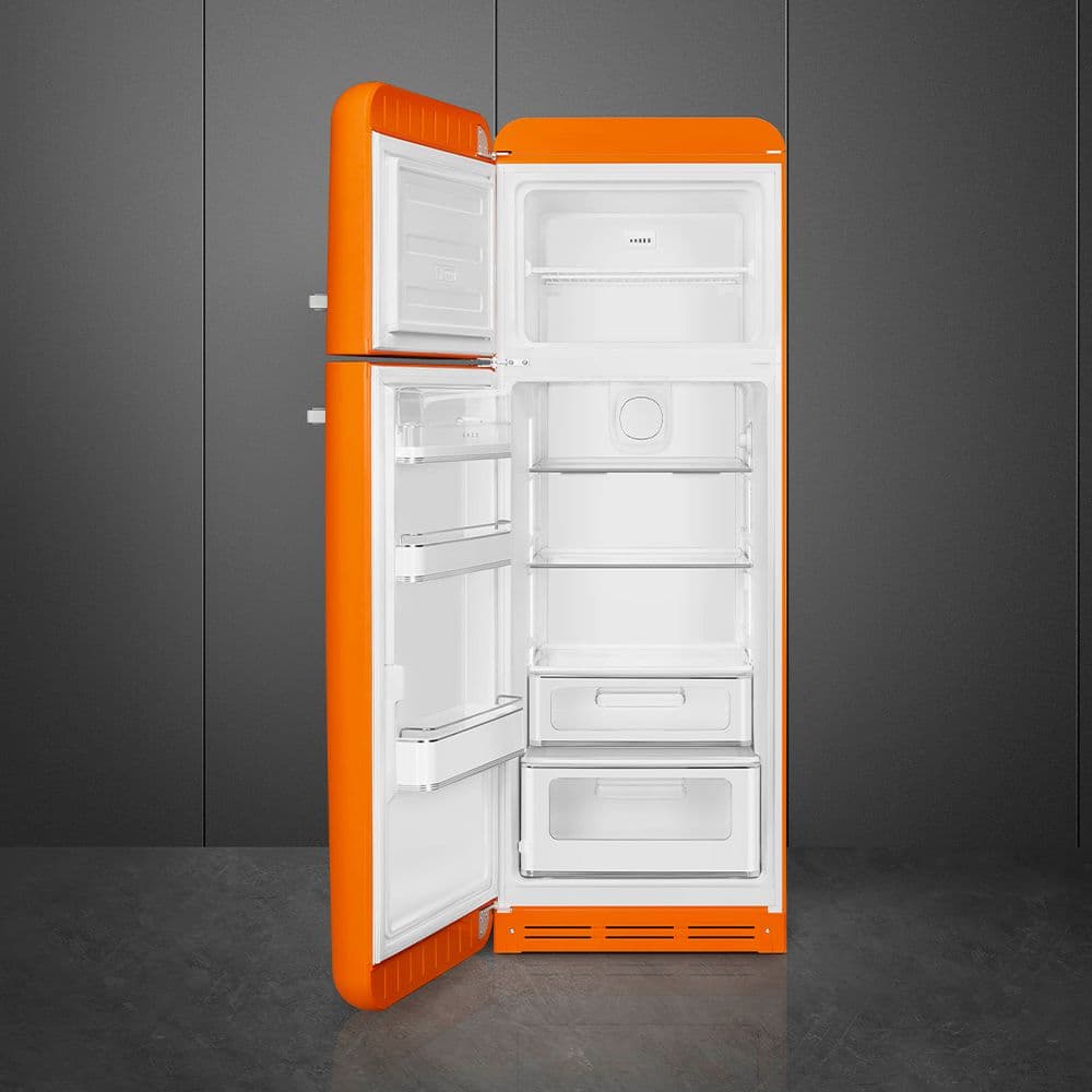 Standgerät Kühlschränke 2-türig, Orange 50's Style Aesthetic - Thumbnail 5