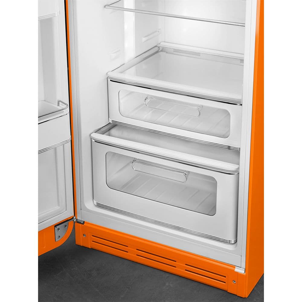 Standgerät Kühlschränke 2-türig, Orange 50's Style Aesthetic - Thumbnail 7